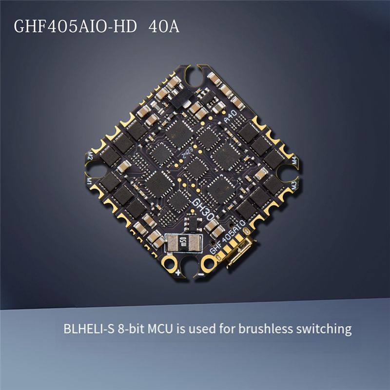 ABTI-GHF405AIO-HD 40A AIO Flig - Drone Racing Flight Controller ulasan dan harga