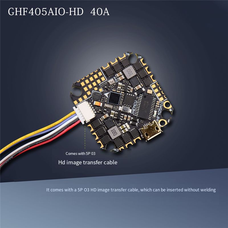 ABTI-GHF405AIO-HD 40A AIO Flig - Drone Racing Flight Controller ulasan dan harga
