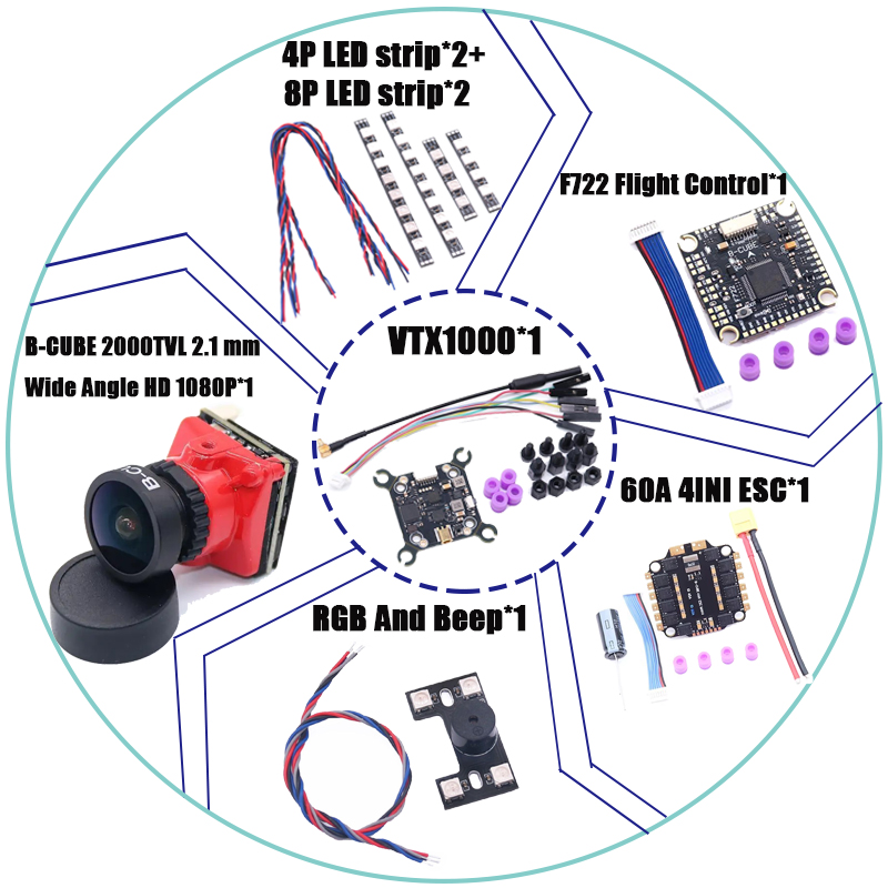 RCtoSky F4V3S PLUS F722 F745 H - Drone Racing Flight Controller ulasan dan harga
